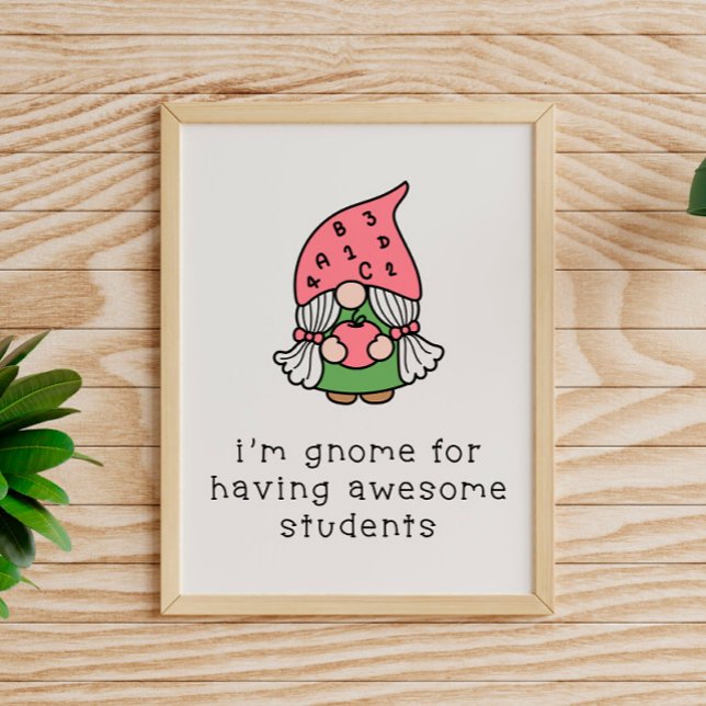 Poster Professora do Gnome de Estudantes Incríveis (Criador carregado)