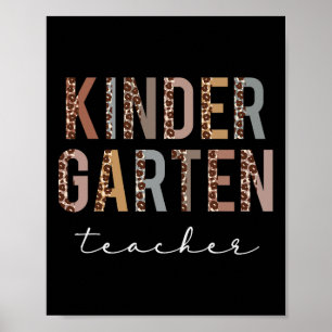 Poster Professora Do Jardim Infantil De Volta À Apreciaçã