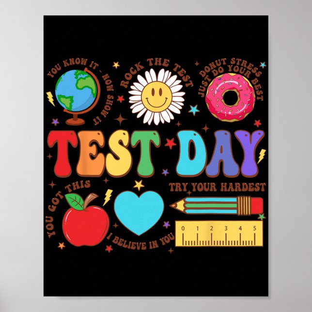 Poster Professora em Teste de Motivação Dia do Professor  (Frente)