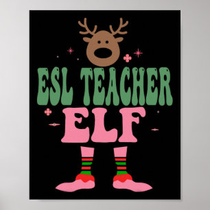 Poster Professora Esl Elf Xmas Matando o Natal do Grupo F