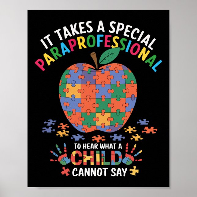 Poster Professora Especial Para Ouvir Awarenes De Criança (Frente)