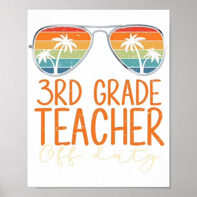 Poster Professora Grau De Serviço Sungles Beach Teacher S (Frente)