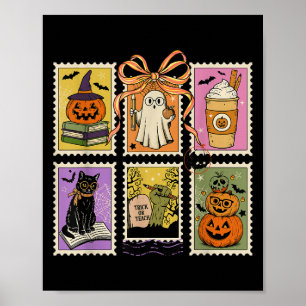 Poster Professora Halloween Shirt Saco Fantasma Lendo Hal