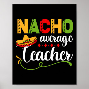 Poster Professora Média Nacho para Voltar à Diversão Esco
