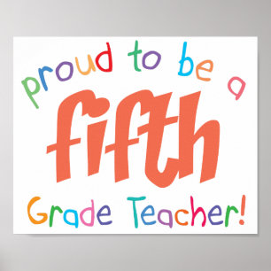 Poster Professora Orgulhosa da 5