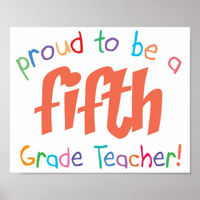Poster Professora Orgulhosa da 5 (Frente)