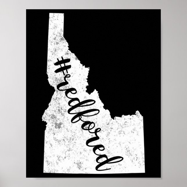 Poster Professora Red For Ed Idaho Public Education 1 (Frente)