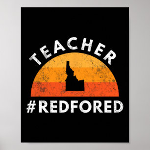 Poster Professora Red Para Educação Pública Ed Idaho 3