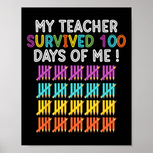 Poster Professora Sobreviveu A 100 Dias Da Minha Professo