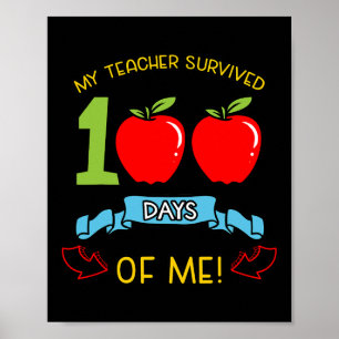 Poster Professora Sobreviveu A 100 Dias Do Meu Estudo No