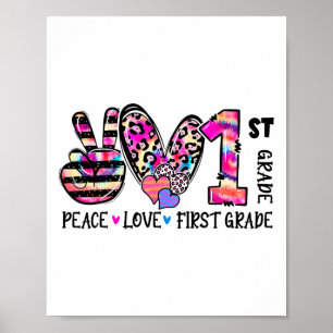 Poster Professoras do Primeiro Ano Paz Amor Time das Meni
