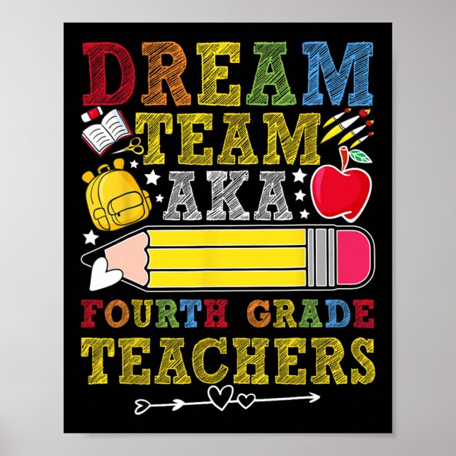 Poster Professores da Equipe dos Sonhos da 4ª Série Profe (Frente)