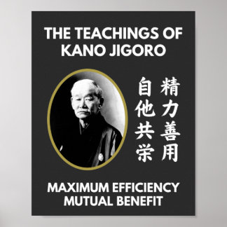 Poster Professores de Jigoro Kano Judo Japonês