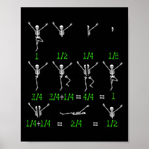 Poster Professores de Matemática Equação de Esqueleto Est