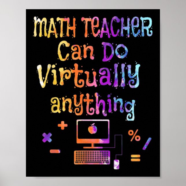 Poster Professores de Matemática Podem Fazer Praticamente (Frente)