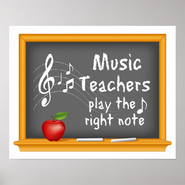 Pôster Professores de Música Tocam a Nota Certa (Frente)
