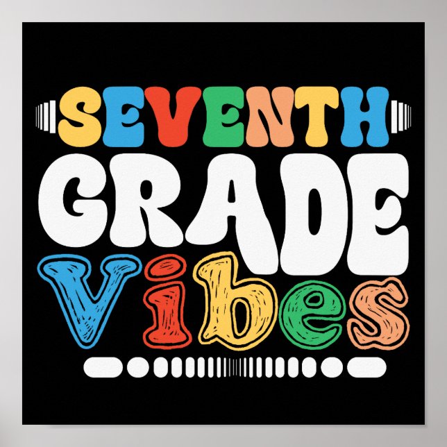 Poster Professores do 7º grau Vibes do 7 (Frente)