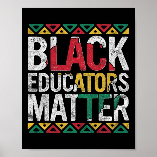 Poster Professores do Black Educators têm um problema com (Frente)