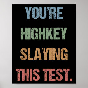 Poster Professores do Dia de Teste Gen Z Bruh Youser High