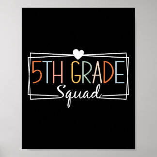 Poster Professores do Quinto Grau Quadrado Crianças 5 de
