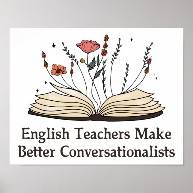 Poster Professores Ingleses Melhoram Conversa (Frente)