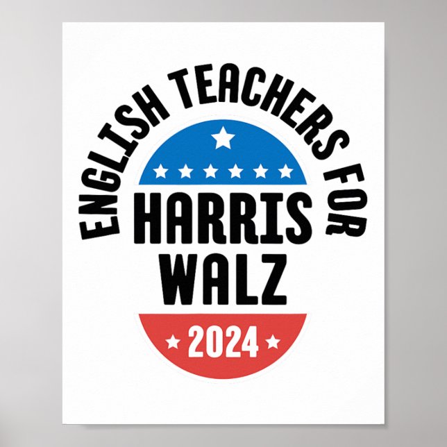 Poster Professores Ingleses Para Harris Wheimer 2024 (Frente)