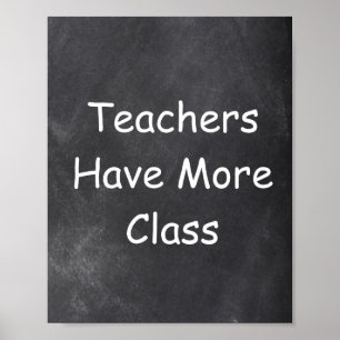 Poster Professores Mais Classe de Desperdício