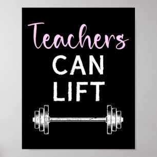 Poster Professores Podem Levantar O Trabalho De Elevação