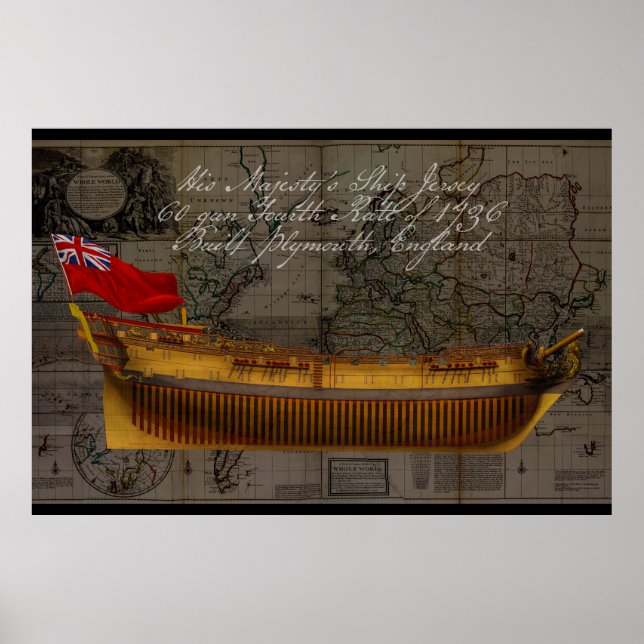 Poster Profile Painting of Ship Jersey (Frente)