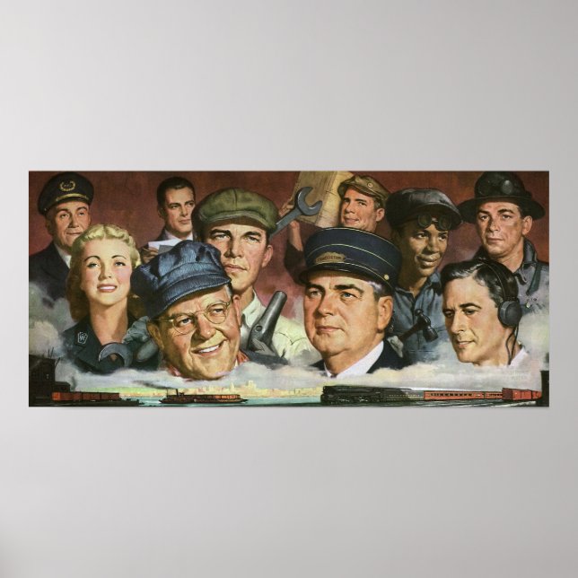 Pôster Profissões empresariais, Patriotismo Patriótico Vi (Frente)