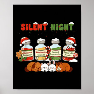 Poster Profol Noite Silenciosa Veterinário Engraçado Nata
