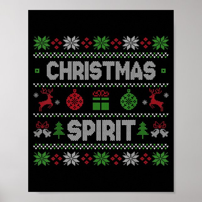 Poster Profundamente No Srit De Natal Casais Combinando  (Frente)