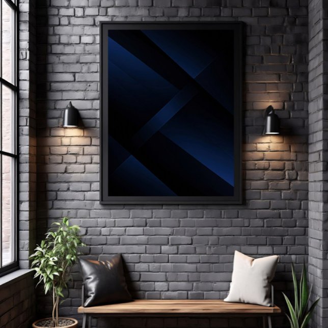 Poster Profundidade Azul Meia-Noite (Criador carregado)