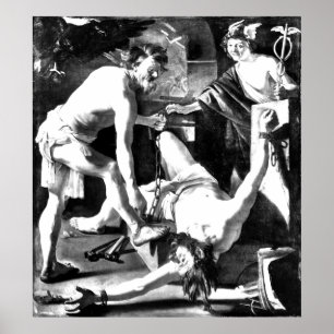 Pôster progênio acorrentado pelo vulcão