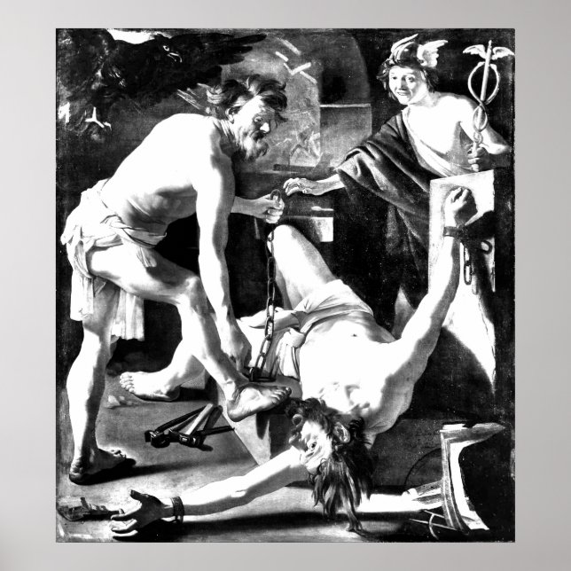 Pôster progênio acorrentado pelo vulcão (Frente)