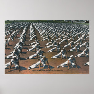 Poster Programa de formação físico para recrutas -