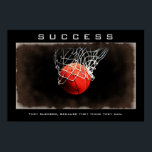 Poster Programa de inspiração motivacional para Trabalho<br><div class="desc">Eu Adoro Este Jogo. Esportes populares - Imagem de bola de basquete.</div>