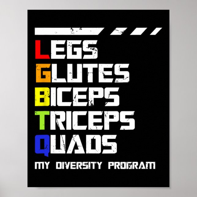 Poster Programa De Treinamento Lgbtq Para Malhações Engra (Frente)