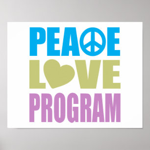 Pôster Programa do amor da paz