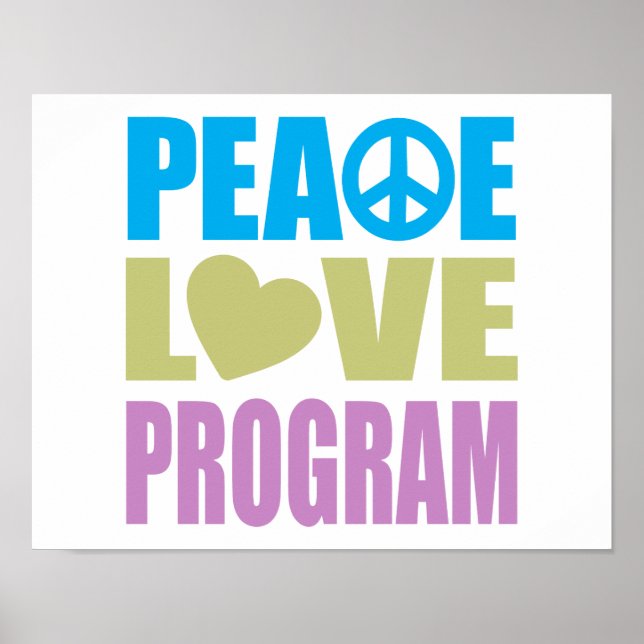 Pôster Programa Peace Love (Frente)
