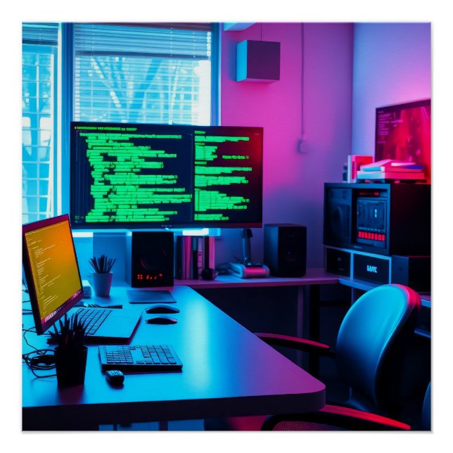 Pôster Programação de computadores (Frente)