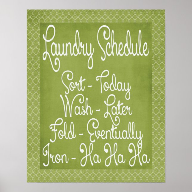 Pôster Programação de Lavagem (Frente)