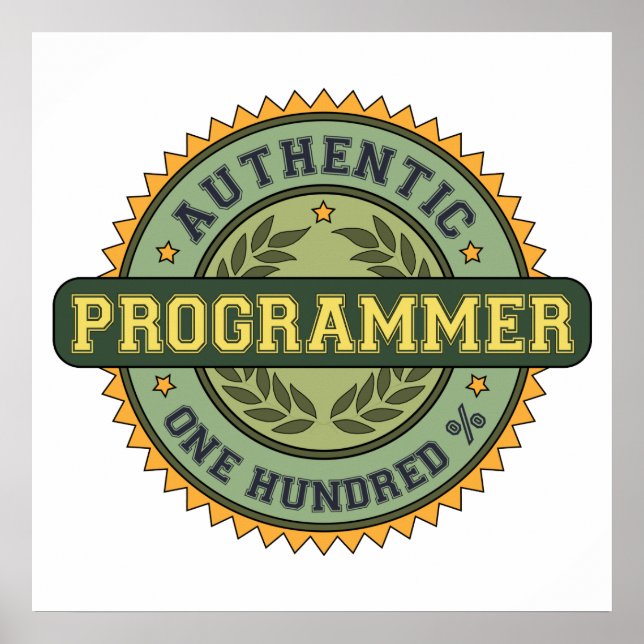 Poster Programador Autêntico (Frente)