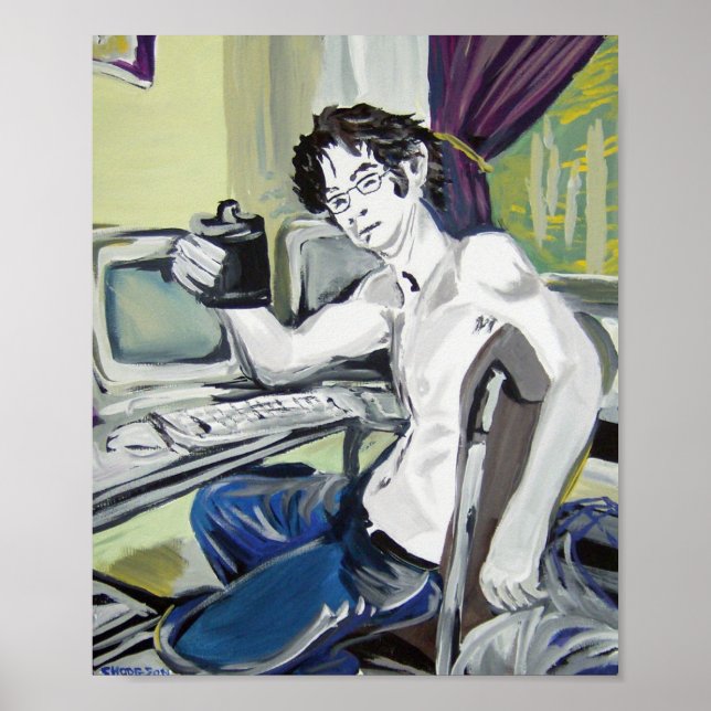 Pôster Programador do computador (Frente)