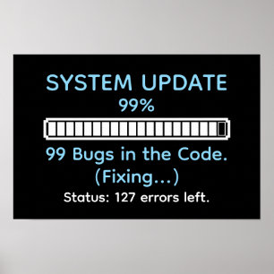Poster Programador Engraçado Codificando