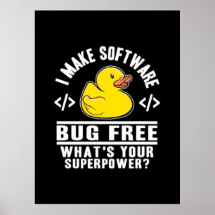 Poster Programador Torna o Inseto de Software Livre
