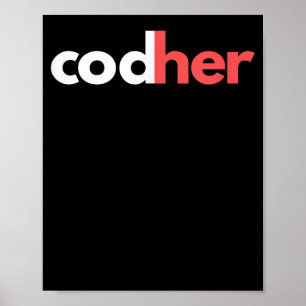 Poster Programadora da Codher Women Stem Engenheiros