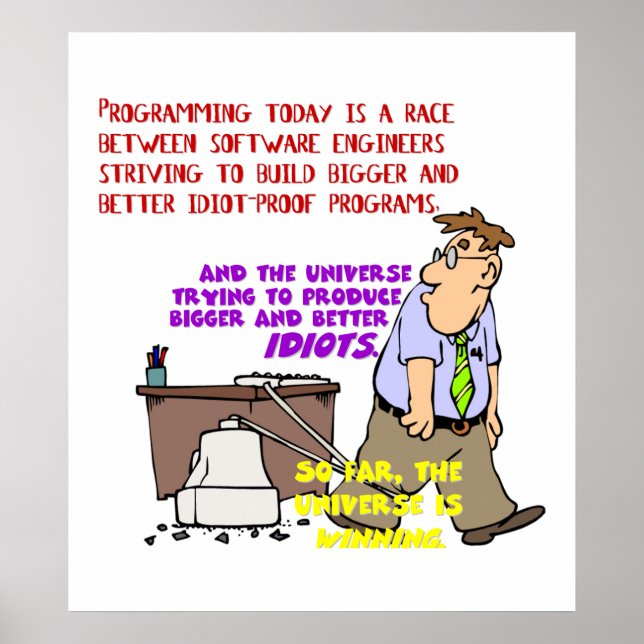 Poster Programadores versus Universo (1) (Frente)