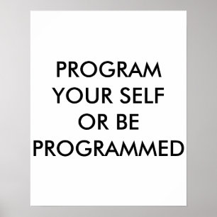 POSTER PROGRAMAR O SEU PRÓPRIO