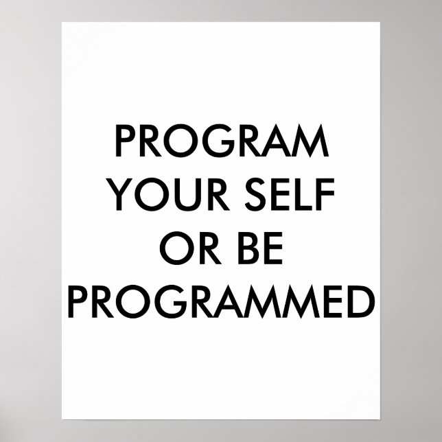 POSTER PROGRAMAR O SEU PRÓPRIO (Frente)
